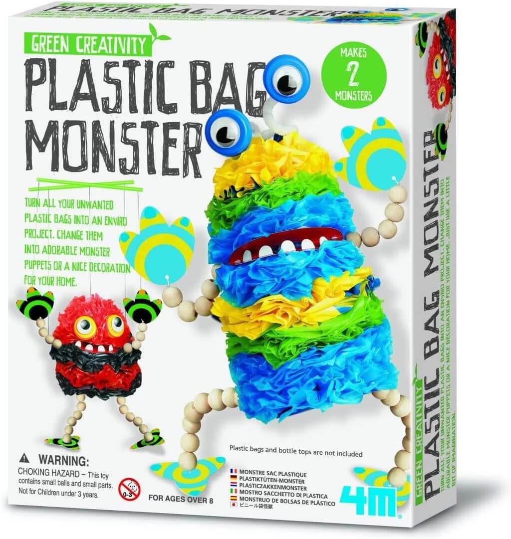 Green Creativity Plastic Bag Monster RRP £11.50 CLEARANCE XL £5.50